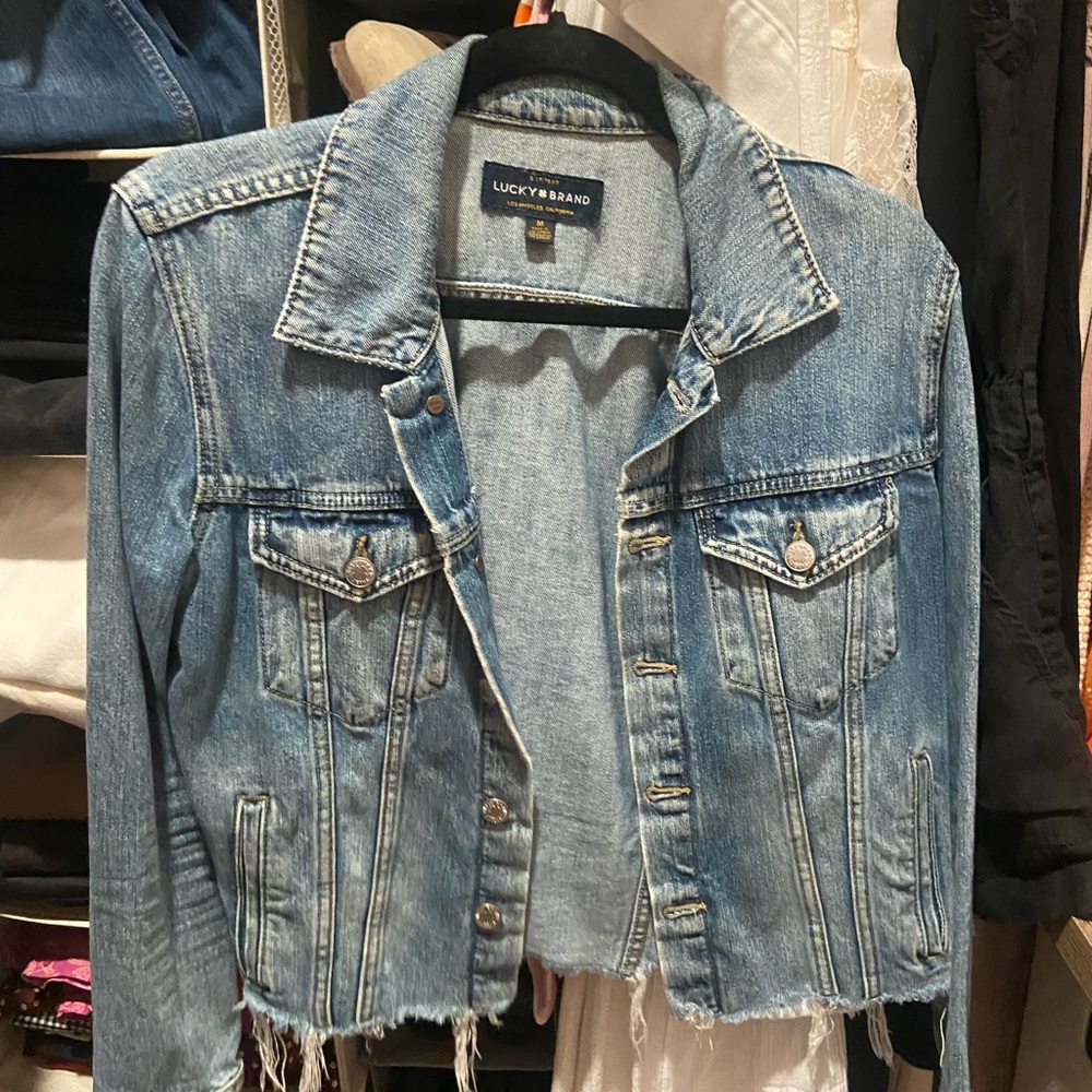 Lucky Brand Cropped Denim Jacket